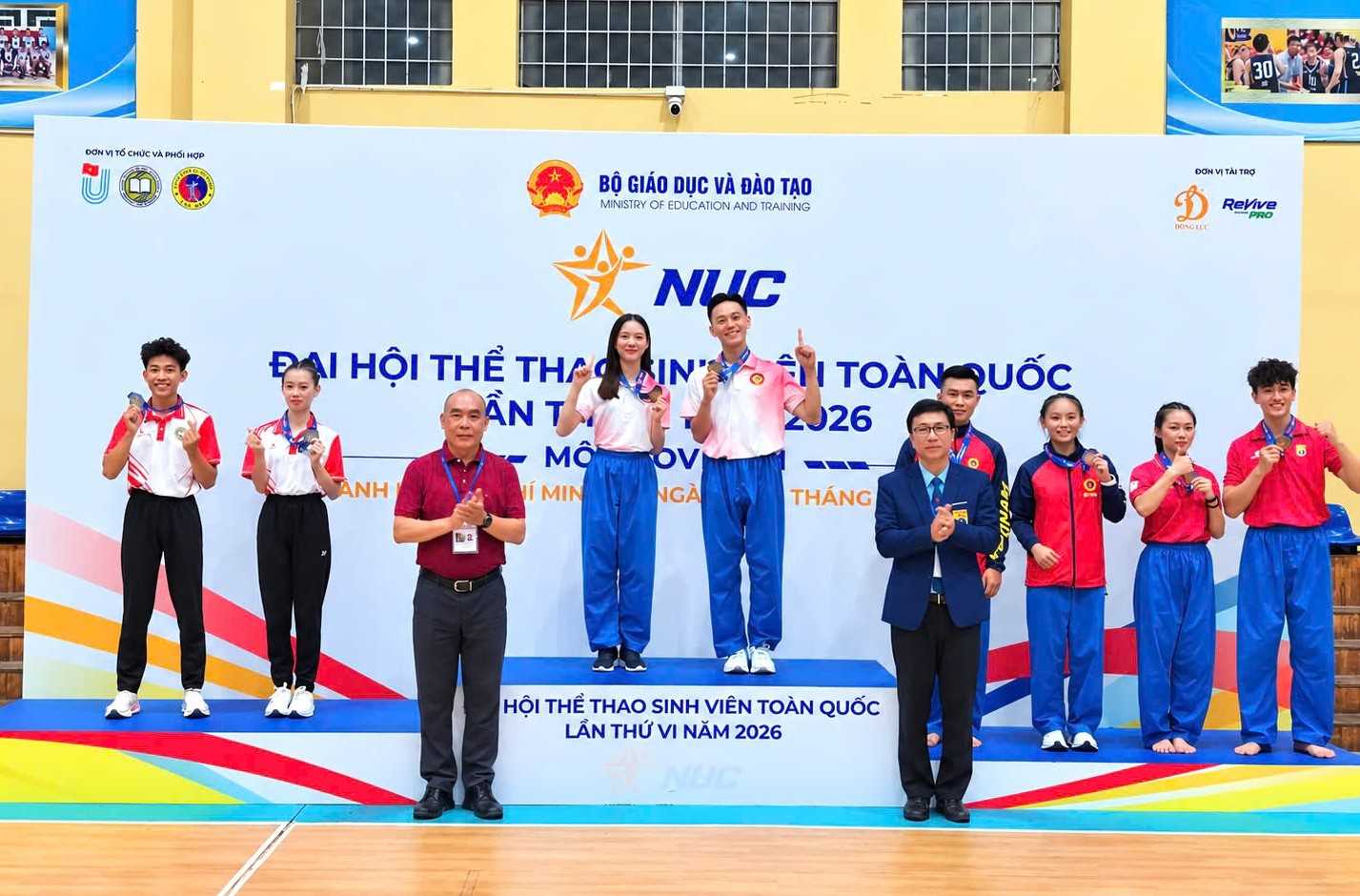 Sinh viên Trường Đại học Hồng Đức giành 9 huy chương, xếp thứ 17 toàn đoàn tại Đại hội Thể thao sinh viên toàn quốc lần thứ VI năm 2026 